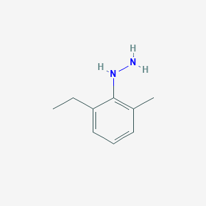 molecular formula C9H14N2 B1361116 (2-Ethyl-6-methylphenyl)hydrazine CAS No. 74404-34-5