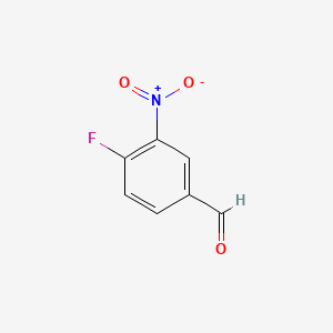 molecular formula C7H4FNO3 B1361154 4-氟-3-硝基苯甲醛 CAS No. 42564-51-2