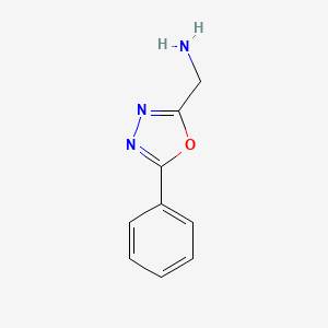molecular formula C9H9N3O B1361163 (5-Phenyl-1,3,4-oxadiazol-2-yl)methanamine CAS No. 46182-58-5