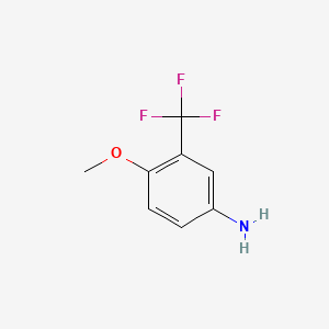 molecular formula C8H8F3NO B1361164 4-Methoxy-3-(trifluoromethyl)aniline CAS No. 393-15-7
