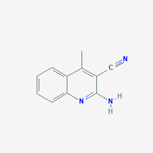 molecular formula C11H9N3 B1361172 2-氨基-4-甲基喹啉-3-碳腈 CAS No. 28448-11-5