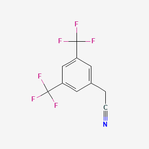molecular formula C10H5F6N B1361174 3,5-Bis(trifluoromethyl)phenylacetonitrile CAS No. 85068-32-2