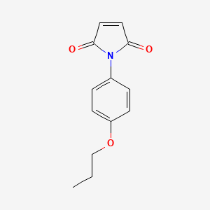 molecular formula C13H13NO3 B1361178 1-(4-Propoxyphenyl)-1H-pyrrole-2,5-dione CAS No. 89143-07-7