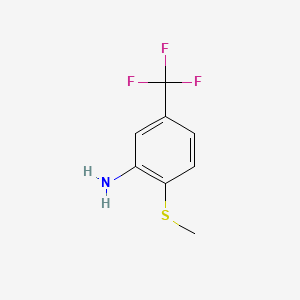 molecular formula C8H8F3NS B1361180 3-Amino-4-(methylthio)benzotrifluoride CAS No. 207974-07-0
