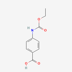 molecular formula C10H11NO4 B1361193 4-((Ethoxycarbonyl)amino)benzoic acid CAS No. 5180-75-6
