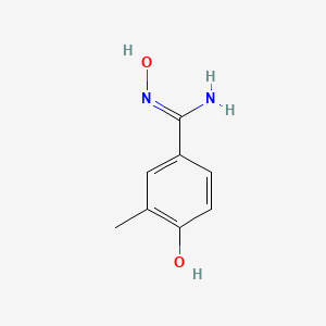 molecular formula C8H10N2O2 B13611942 N',4-dihydroxy-3-methylbenzene-1-carboximidamide 