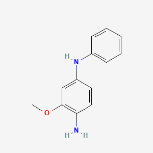 molecular formula C13H14N2O B1361197 3-Methoxy-N1-phenylbenzene-1,4-diamine CAS No. 5840-10-8