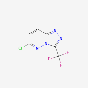 molecular formula C6H2ClF3N4 B1361201 6-氯-3-(三氟甲基)[1,2,4]三唑并[4,3-b]吡啶嗪 CAS No. 40971-95-7