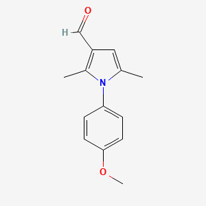 molecular formula C14H15NO2 B1361204 1-(4-Methoxyphenyl)-2,5-dimethyl-1H-pyrrole-3-carbaldehyde CAS No. 347331-30-0