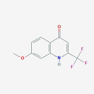molecular formula C11H8F3NO2 B1361209 7-Methoxy-2-(trifluoromethyl)quinolin-4-OL CAS No. 41192-85-2