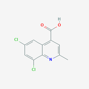 molecular formula C11H7Cl2NO2 B1361214 6,8-Dichloro-2-methylquinoline-4-carboxylic acid CAS No. 67059-22-7