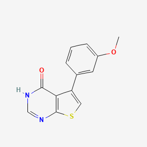 molecular formula C13H10N2O2S B1361216 5-(3-Methoxyphenyl)thieno[2,3-d]pyrimidin-4(3H)-one CAS No. 282104-83-0