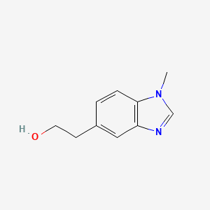 molecular formula C10H12N2O B13612170 2-(1-methyl-1H-1,3-benzodiazol-5-yl)ethan-1-ol 