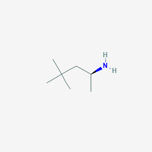 molecular formula C7H17N B13612271 (S)-4,4-Dimethylpentan-2-amine 