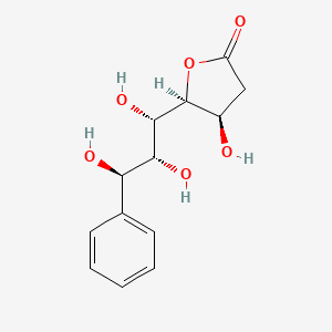 molecular formula C13H16O6 B1361233 (4R,5S)-4-hydroxy-5-[(1S,2R,3R)-1,2,3-trihydroxy-3-phenylpropyl]oxolan-2-one 