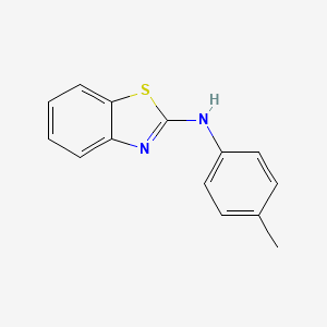 molecular formula C14H12N2S B1361239 N-(4-methylphenyl)-1,3-benzothiazol-2-amine CAS No. 70785-26-1