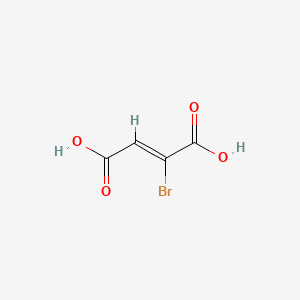 molecular formula C4H3BrO4 B1361242 Bromofumaric acid CAS No. 644-80-4