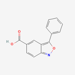 molecular formula C14H9NO3 B1361248 3-Phenyl-benzo[c]isoxazole-5-carboxylic acid CAS No. 39695-71-1
