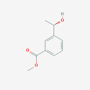 molecular formula C10H12O3 B13612499 Methyl 3-[(1s)-1-hydroxyethyl]benzoate 