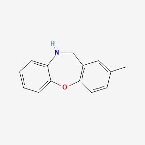 molecular formula C14H13NO B1361256 2-Methyl-10,11-dihydro-dibenzo[b,f][1,4]oxazepine CAS No. 443749-33-5