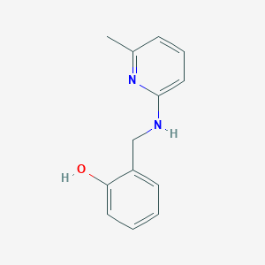 molecular formula C13H14N2O B1361261 2-(((6-Methylpyridin-2-yl)amino)methyl)phenol CAS No. 104768-37-8