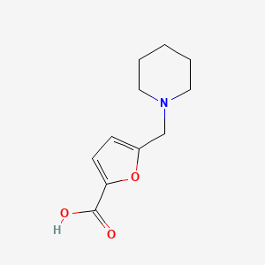 molecular formula C11H15NO3 B1361262 5-(Piperidin-1-ylmethyl)furan-2-carboxylic acid CAS No. 301353-36-6