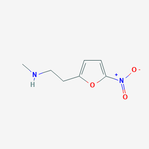 molecular formula C7H10N2O3 B13612672 n-Methyl-2-(5-nitrofuran-2-yl)ethan-1-amine 