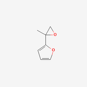 molecular formula C7H8O2 B13612689 2-(2-Methyloxiran-2-yl)furan CAS No. 85575-91-3