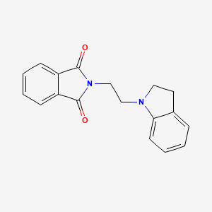 molecular formula C18H16N2O2 B1361269 2-[2-(2,3-dihydro-1H-indol-1-yl)ethyl]-1H-isoindole-1,3(2H)-dione CAS No. 6043-72-7