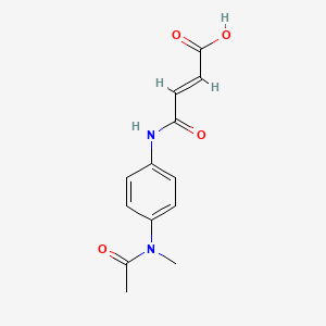 molecular formula C13H14N2O4 B1361276 (E)-4-[4-[acetyl(methyl)amino]anilino]-4-oxobut-2-enoic acid 