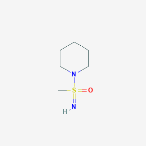 molecular formula C6H14N2OS B13612805 Imino(methyl)(piperidin-1-yl)-lambda6-sulfanone 