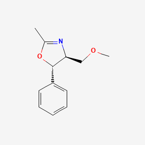 molecular formula C12H15NO2 B1361283 (4S,5S)-(-)-4-Methoxymethyl-2-methyl-5-phenyl-2-oxazoline CAS No. 52075-14-6