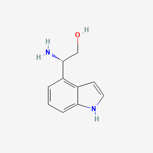 molecular formula C10H12N2O B13612879 (S)-2-amino-2-(1H-indol-4-yl)ethan-1-ol 