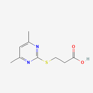molecular formula C9H12N2O2S B1361289 2-(2-Carboxyethyl)thio-4,6-dimethylpyrimidine CAS No. 247225-29-2