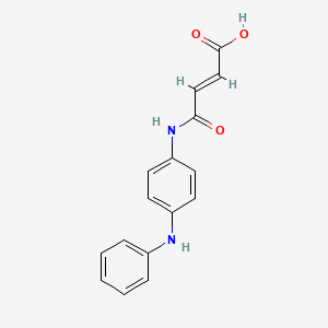 molecular formula C16H14N2O3 B1361293 (E)-4-(4-anilinoanilino)-4-oxobut-2-enoic acid CAS No. 110090-63-6