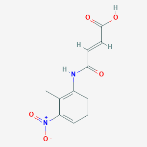 molecular formula C11H10N2O5 B1361296 4-[(2-Methyl-3-nitrophenyl)amino]-4-oxo-2-butenoic acid 