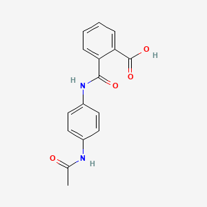 molecular formula C16H14N2O4 B1361297 2-[(4-Acetamidophenyl)carbamoyl]benzoic acid 