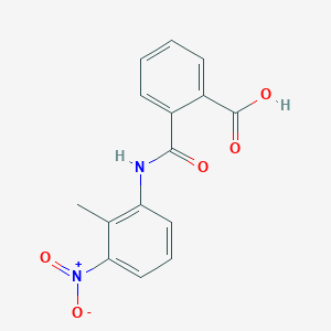 molecular formula C15H12N2O5 B1361299 2-[(2-Methyl-3-nitrophenyl)carbamoyl]benzoic acid 