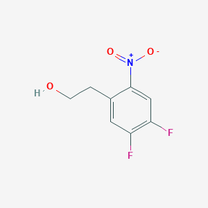molecular formula C8H7F2NO3 B13613046 2-(4,5-Difluoro-2-nitrophenyl)ethanol 