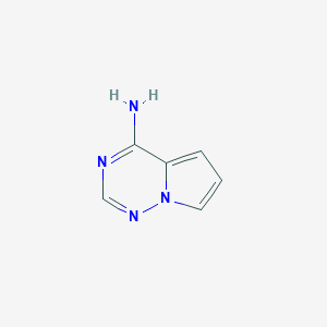 molecular formula C6H6N4 B136131 Pyrrolo[2,1-f][1,2,4]triazin-4-amine CAS No. 159326-68-8