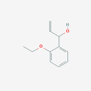 molecular formula C11H14O2 B13613108 alpha-Ethenyl-2-ethoxybenZenemethanol 