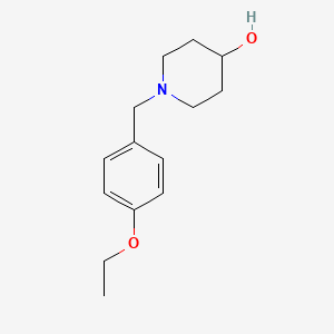 molecular formula C14H21NO2 B1361312 1-[(4-Ethoxyphenyl)methyl]piperidin-4-ol CAS No. 5269-47-6