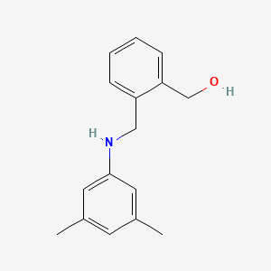 molecular formula C16H19NO B1361318 (2-{[(3,5-Dimethylphenyl)amino]methyl}phenyl)methanol 