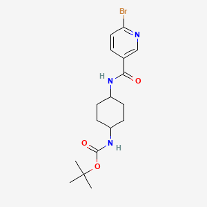 molecular formula C17H24BrN3O3 B13613184 tert-Butyl ((1r,4r)-4-(6-bromonicotinamido)cyclohexyl)carbamate 