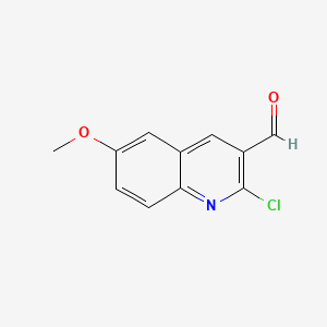 molecular formula C11H8ClNO2 B1361333 2-Chloro-6-methoxyquinoline-3-carbaldehyde CAS No. 73568-29-3
