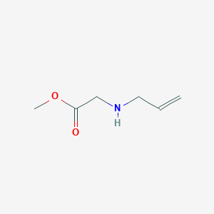 molecular formula C6H11NO2 B13613344 Methyl 2-[(prop-2-en-1-yl)amino]acetate 