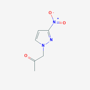 molecular formula C6H7N3O3 B1361337 1-(3-Nitro-1H-pyrazol-1-YL)acetone CAS No. 131394-08-6