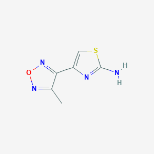 molecular formula C6H6N4OS B1361338 4-(4-Methyl-furazan-3-yl)-thiazol-2-ylamine CAS No. 339311-69-2