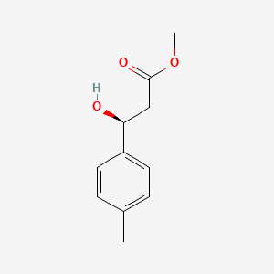 molecular formula C11H14O3 B13613386 Methyl (s)-3-hydroxy-3-(p-tolyl)propanoate 