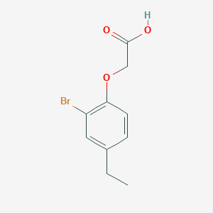 molecular formula C10H11BrO3 B1361343 2-(2-溴-4-乙基苯氧基)乙酸 CAS No. 90841-60-4